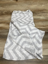 Comfy Cubs Muslin Swaddle Blanket Chevron Grey