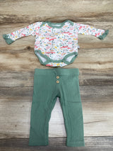 Duck Duck Goose 2pc Fox Bodysuit & Pants White sz 0-3m