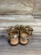 Cat & Jack Ruby Bow Sandals Gold sz 5c