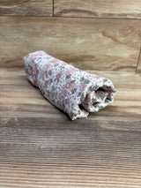 Modern Baby Floral Muslin Swaddle Blanket White