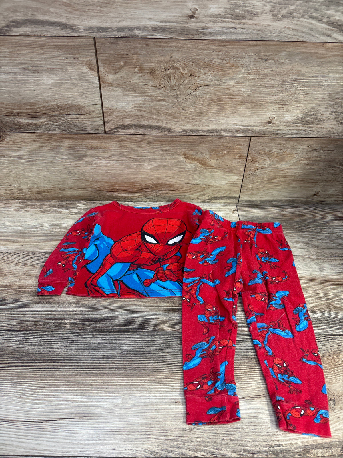 Marvel Spider-Man 2pc Pajama Set Red sz 3T