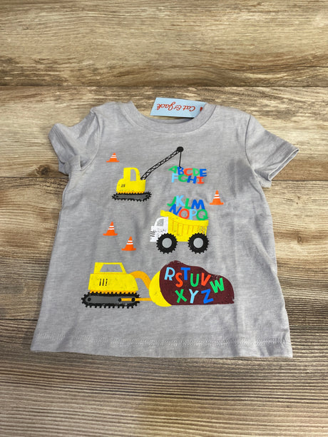 NEW Cat & Jack Alphabet Shirt Grey sz 12m - Me n Mommy To Be