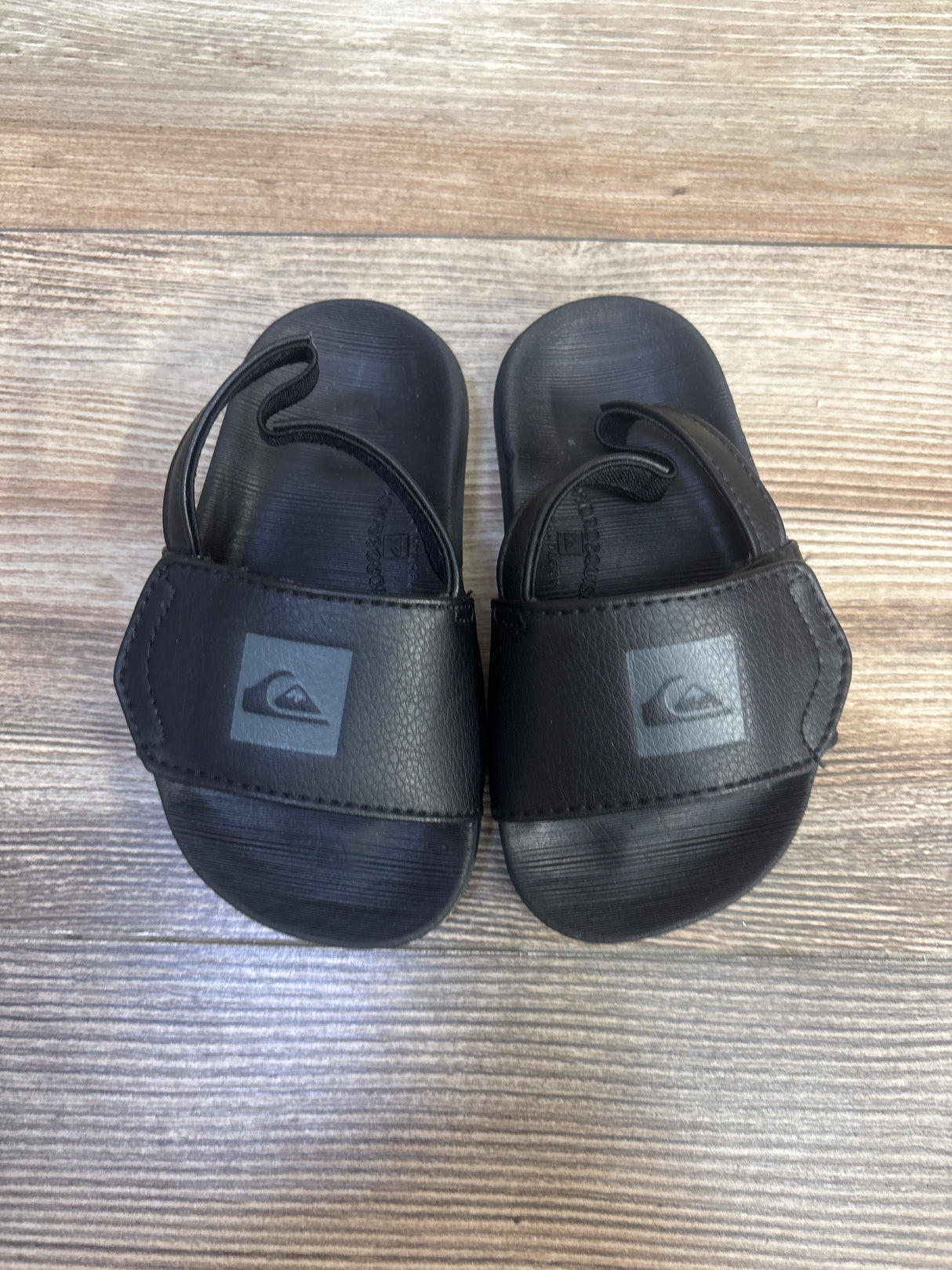 Quiksilver Bright Coast Adjust Slide Sandals Black sz 7c