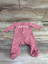 Carter's Little Sister Sleeper Pink sz 6m