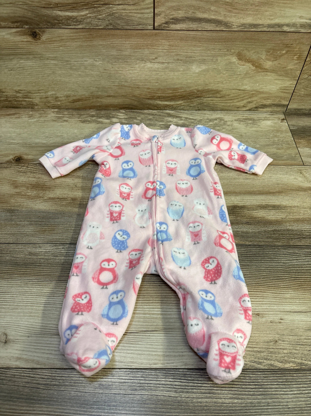 Little Me Owl Blanket Sleeper Pink sz 3m