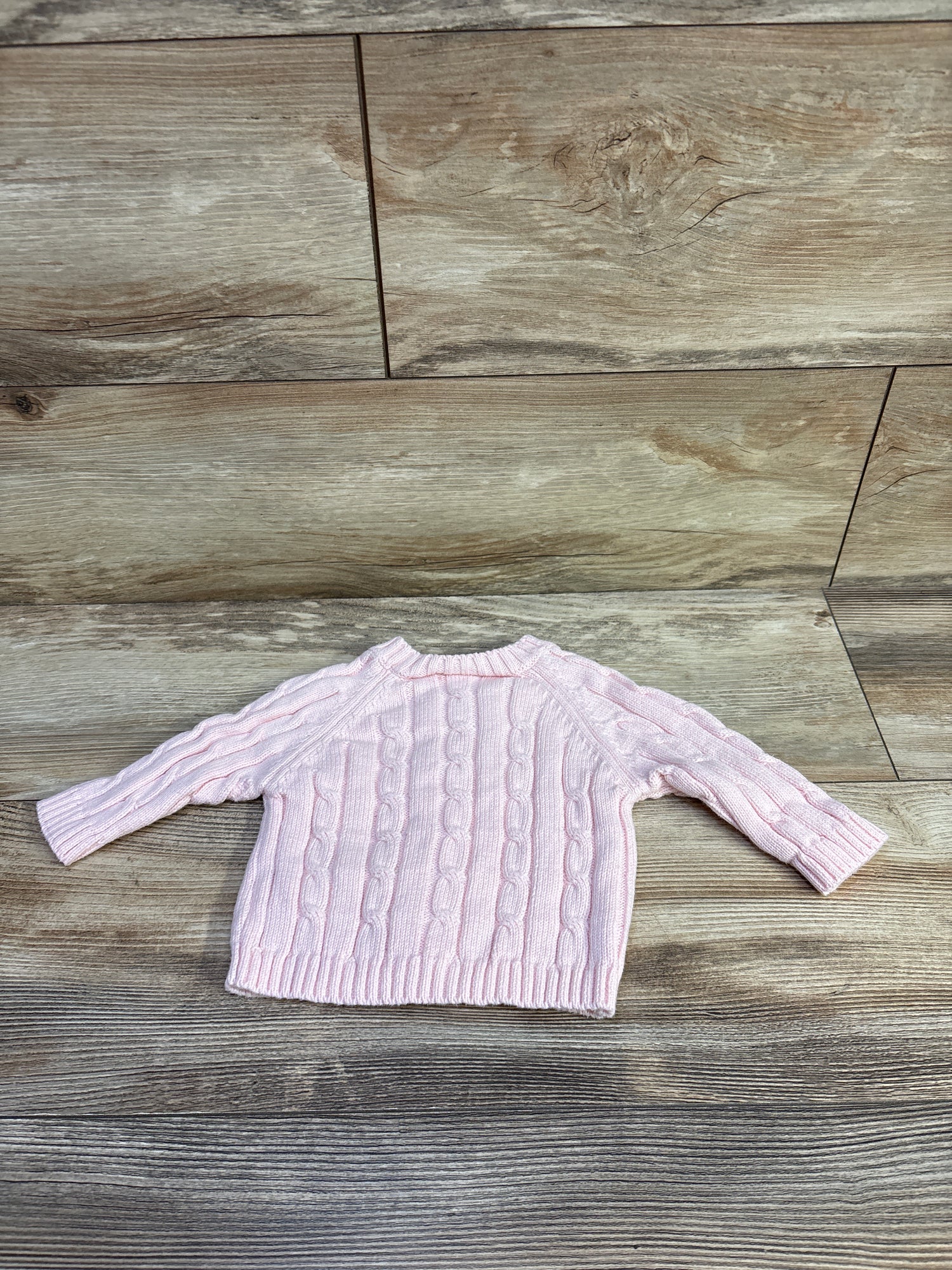 Elegant Baby Cable Knit Cardigan Pink sz 0-6m