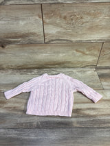 Elegant Baby Cable Knit Cardigan Pink sz 0-6m