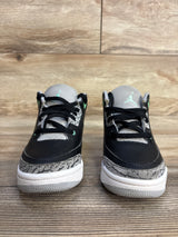 Air Jordan 3 Retro PS 'Green Glow' Sneakers, Black sz 11c