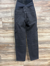 NEW Isabel Maternity Over Belly 90's Straight Maternity Jeans Black sz 6/Small