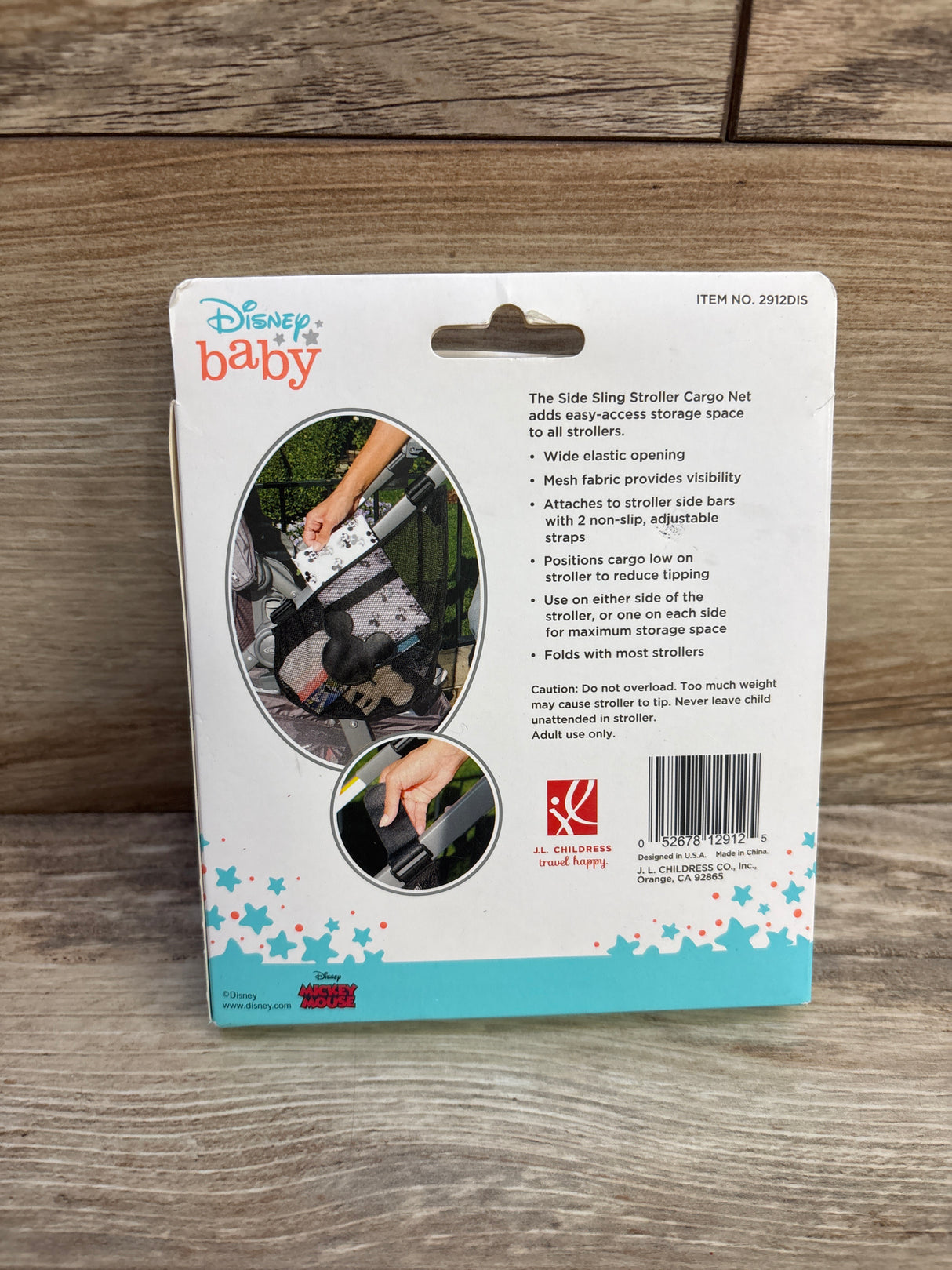 NEW Disney Baby by J.L. Childress Side Sling Stroller Cargo Net