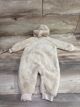 NEW Levi's Plush Hooded Coverall Beige sz 6m