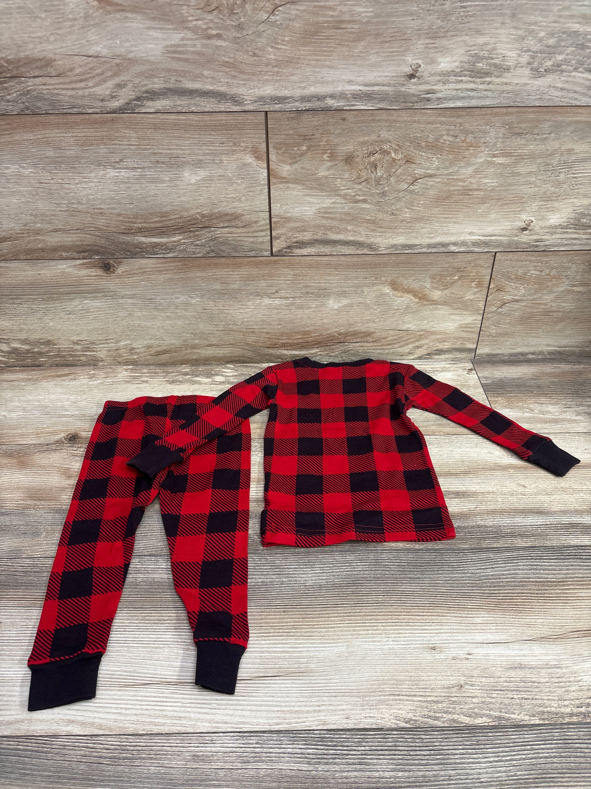 Carter's 2pc Plaid Pajama Set Red sz 18m