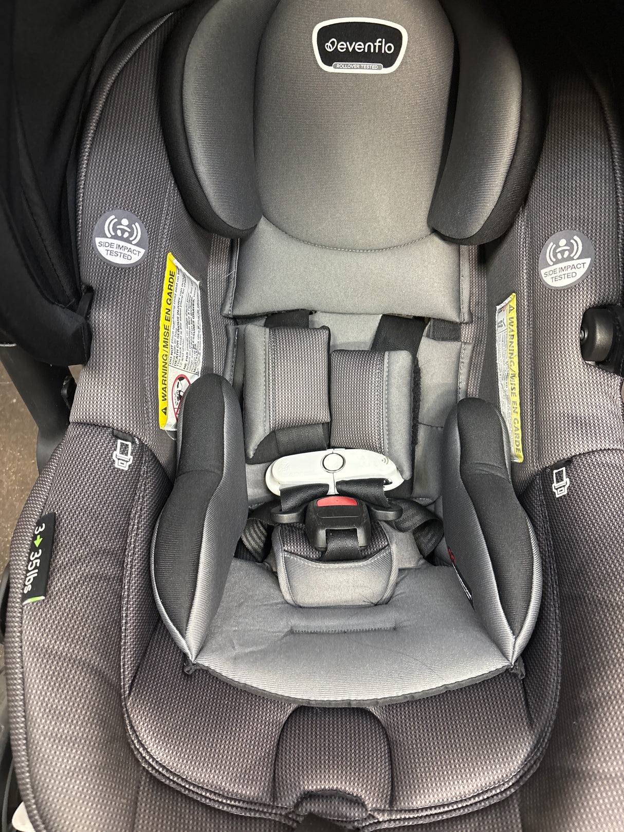 Evenflo Shyft DualRide Travel System in Boone Grey