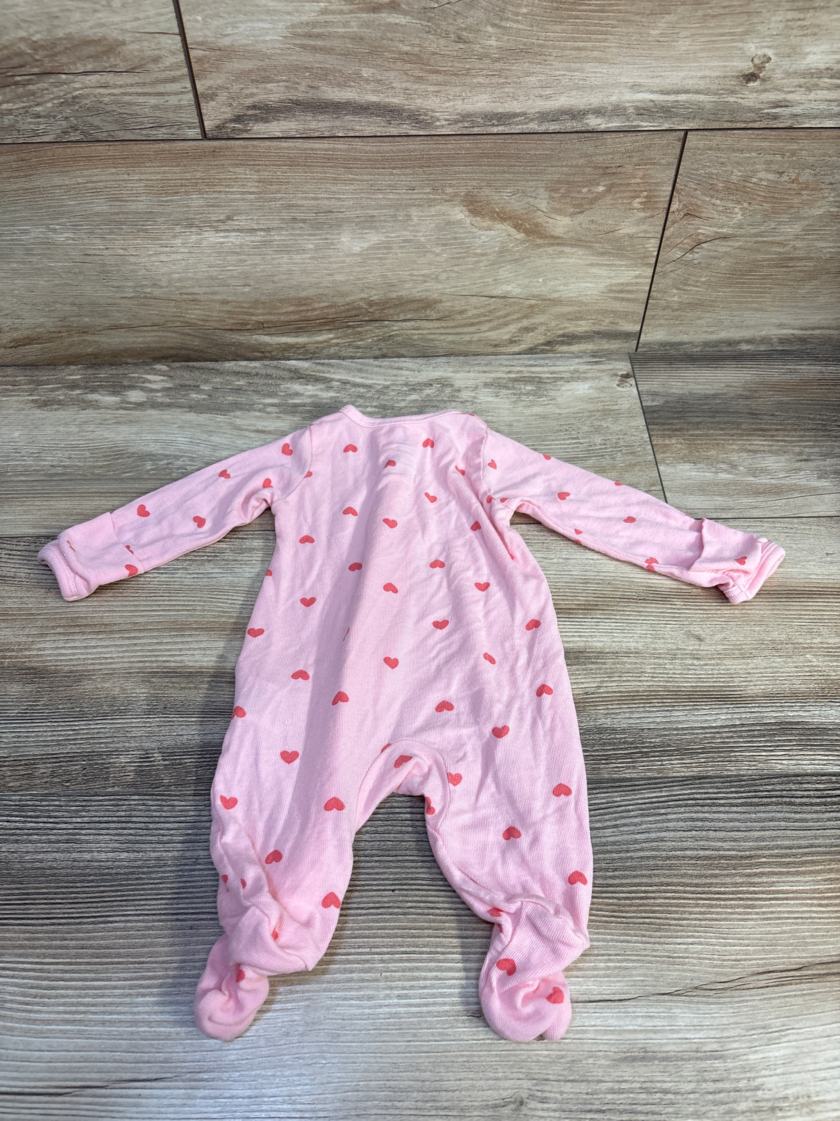 Wonder Nation Heart Sleeper Pink sz Newborn