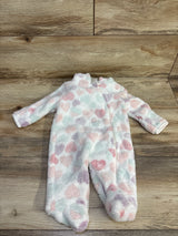 Little Beginnings Heart Print Plush Bunting White sz 0-3m