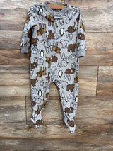 Simple Joys Animal Print Blanket Sleeper Grey sz 12m - Me n Mommy To Be