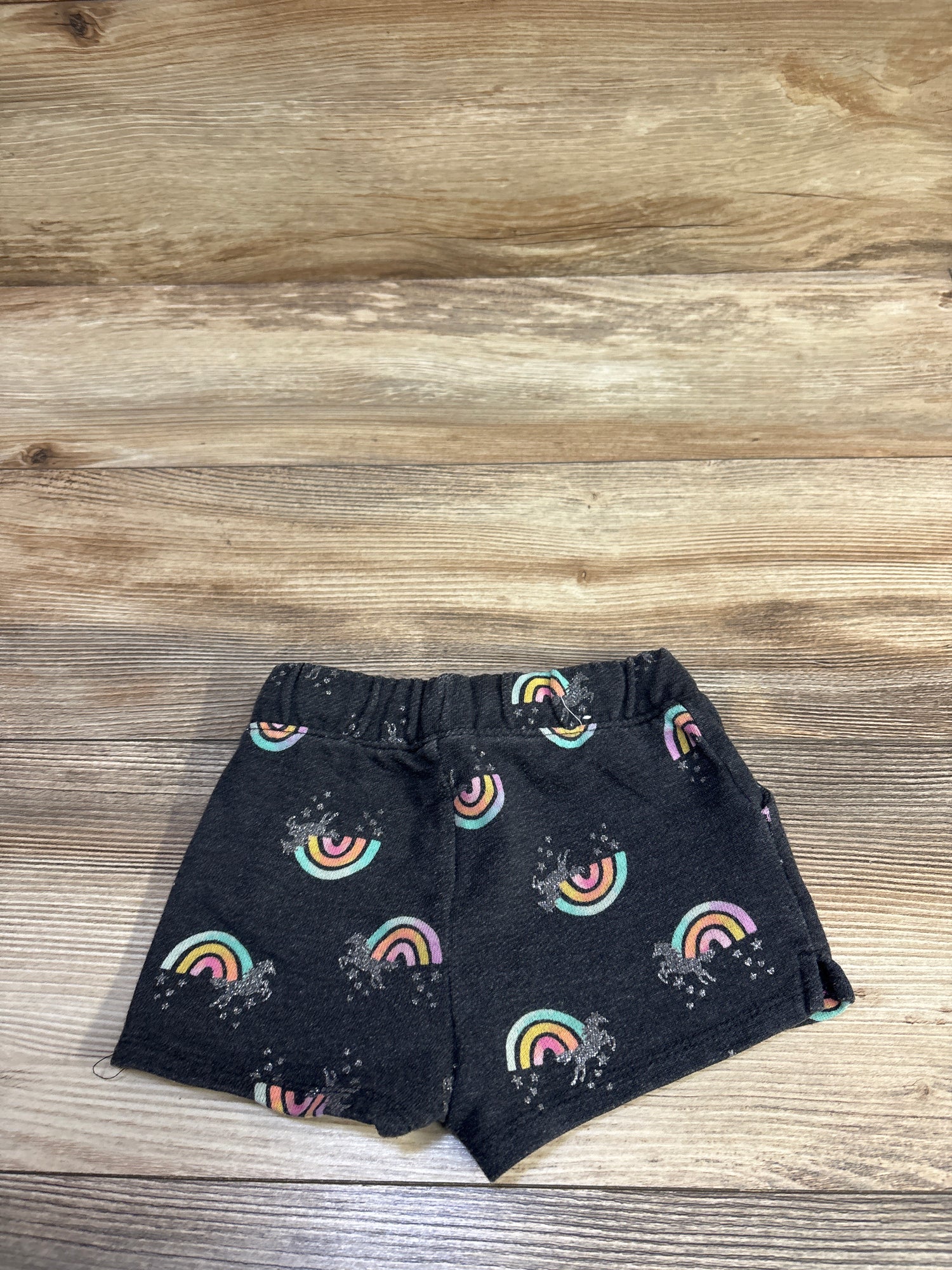 Jumping Beans Knit Drawstring Shorts Grey sz 18m