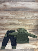 Tahari Baby 2pc Hooded Sweatshirt & Joggers Set Green sz 2T
