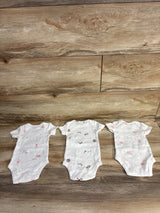 Carter's 3pk Farm Animals Bodysuit Set White sz Newborn