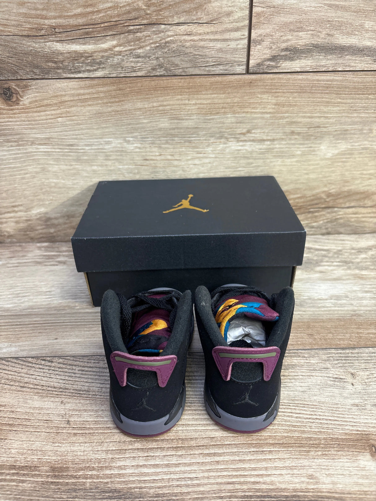 NEW Air Jordan 6 Retro TD 'Bordeaux' Sneakers sz 4c