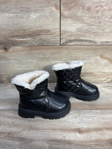 Fur Lined Fashion Boots, Black sz 9c