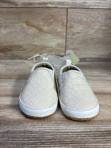 NEW Cat & Jack Woven Slip-On Crib Shoes, Beige sz 4c