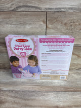 NEW Melissa & Doug Wooden Triple Layer Party Cake 20pc.