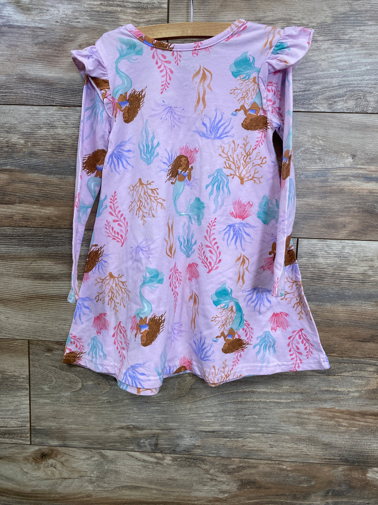 Disney Little Mermaid Long Sleeve Drees Lilac sz 4T