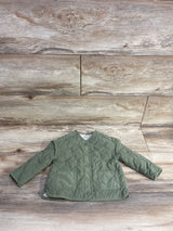 Old Navy Quilted Snap-Front Jacket Green sz 12-18m