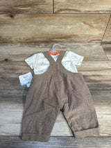 NEW Disney Baby 2pc Winnie The Pooh Shirt & Overall Set Cream sz 0-3m