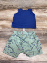 Just One You 2pc Tank Top & Shorts Blue sz 9m