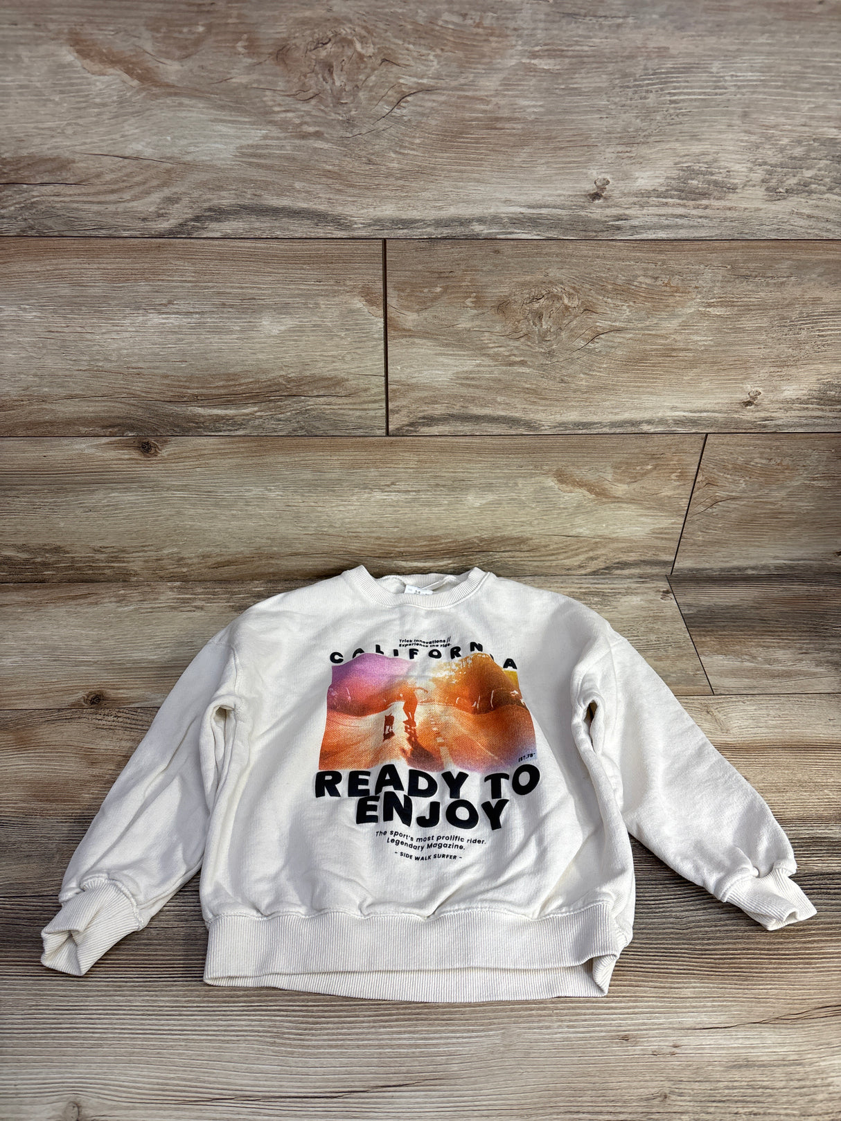 Zara California Pullover Sweater Beige sz 5T