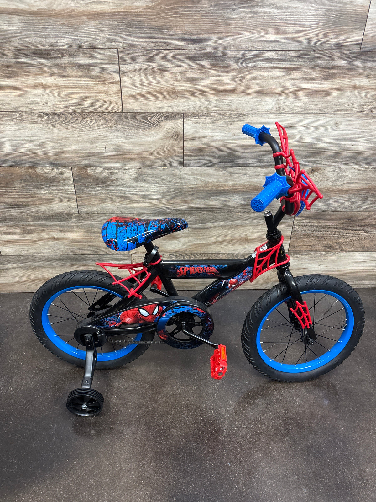 Huffy Marvel Spider-Man 16'' Kids Bike with Training Wheels