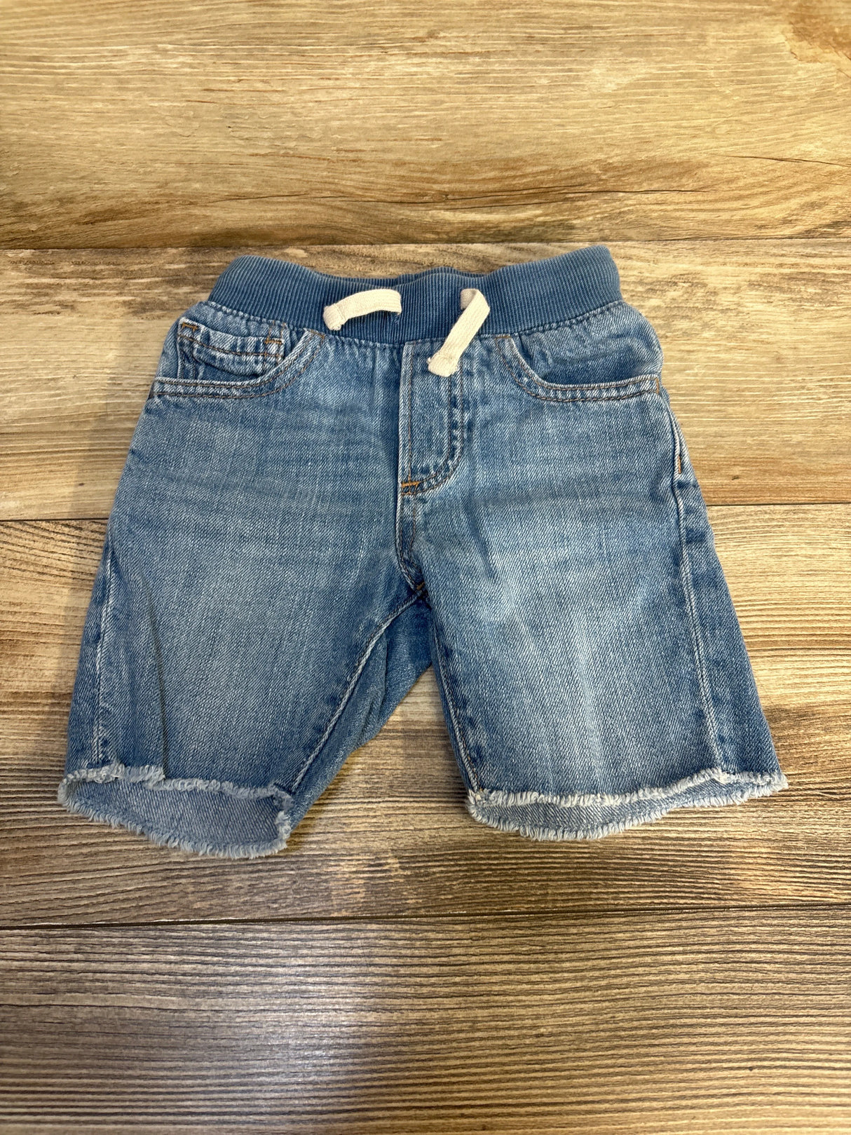 Baby Gap Raw Hem Denim Pull On Shorts Blue sz 4T