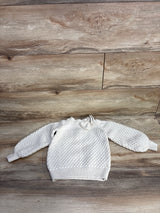 Janie & Jack Textured Bow Collar Sweater Cream sz 3T