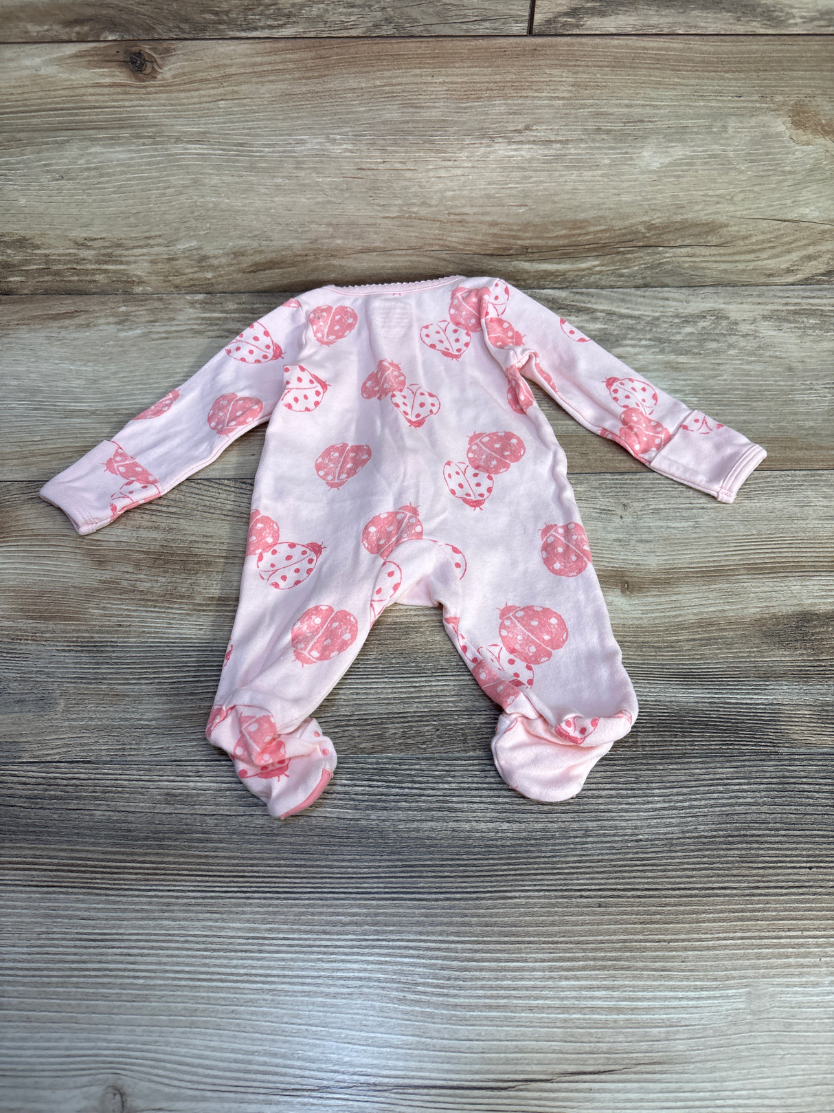 Child Of Mine Ladybug Sleeper Pink sz Newborn