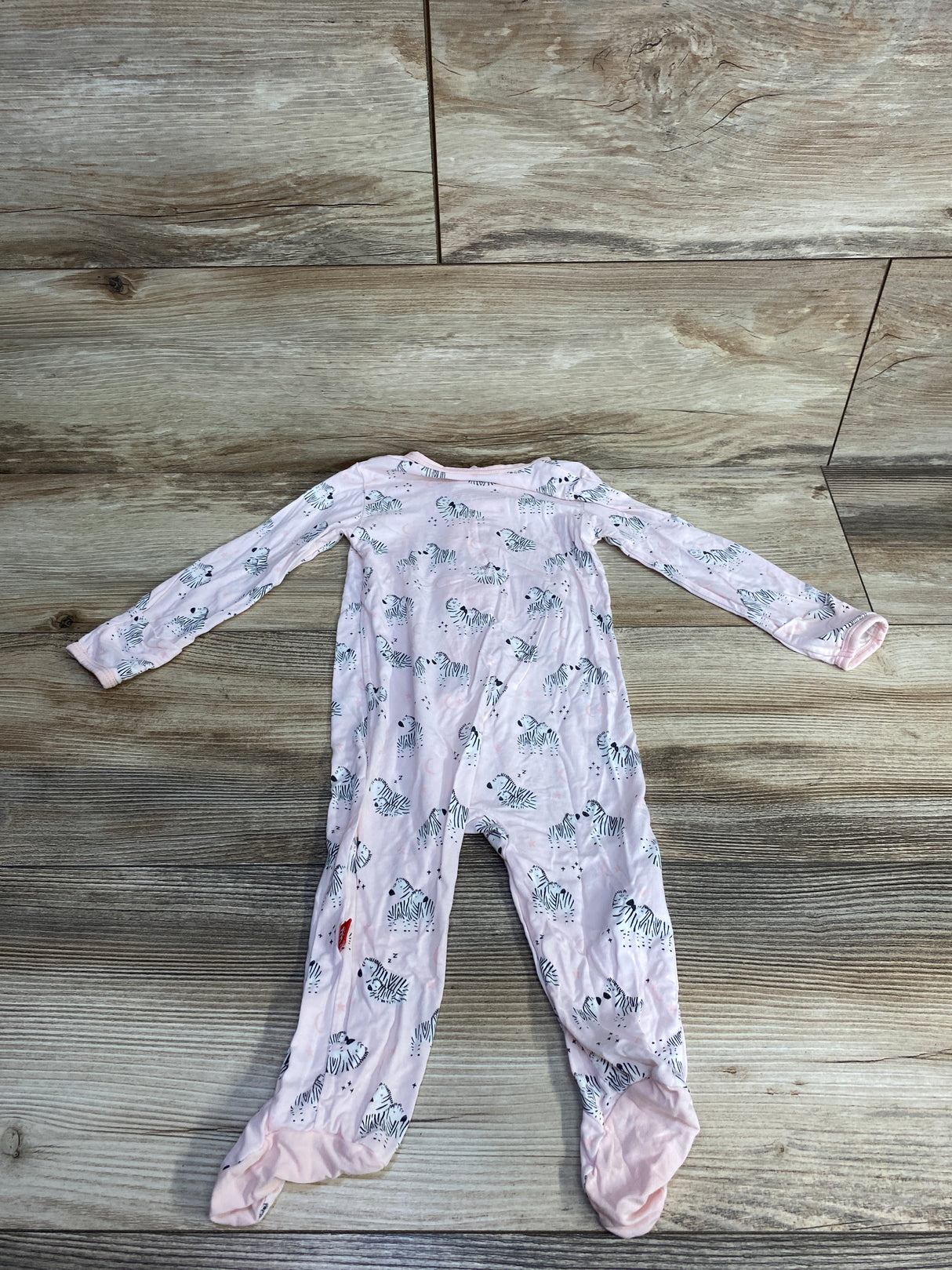 Magnetic Me Zebra Print Footie Pink sz 3-6m
