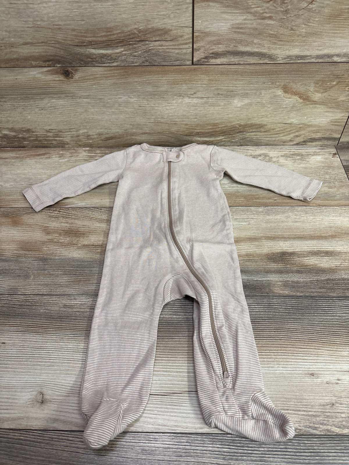 Just One You Striped Sleeper Tan sz 9m