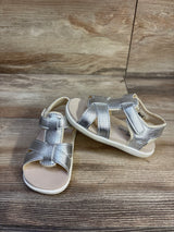 See Kai Run Shayna Sandals Silver Metallic sz 6c