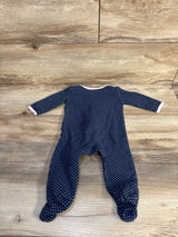 Simple Joys Polka Dot Sleeper Navy sz 3-6m