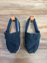 Toms Tiny Alpargata Shoes Navy sz 7c