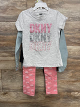 NEW DKNY 3pc Denim Jacket Set Blue sz 4T