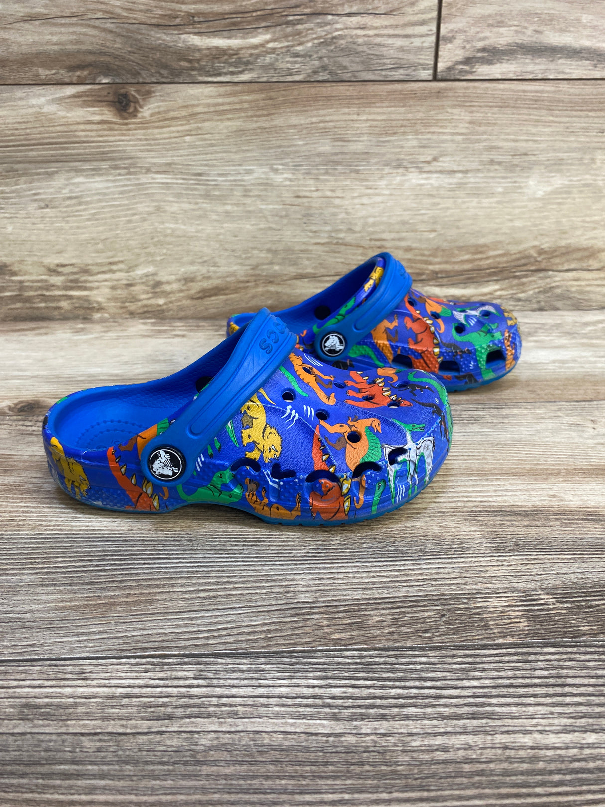 Crocs Classic Clogs Dinosaur Blue sz 11c