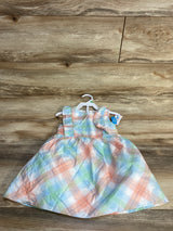 NEW Carter's Plaid Flutter Dress White sz 18m