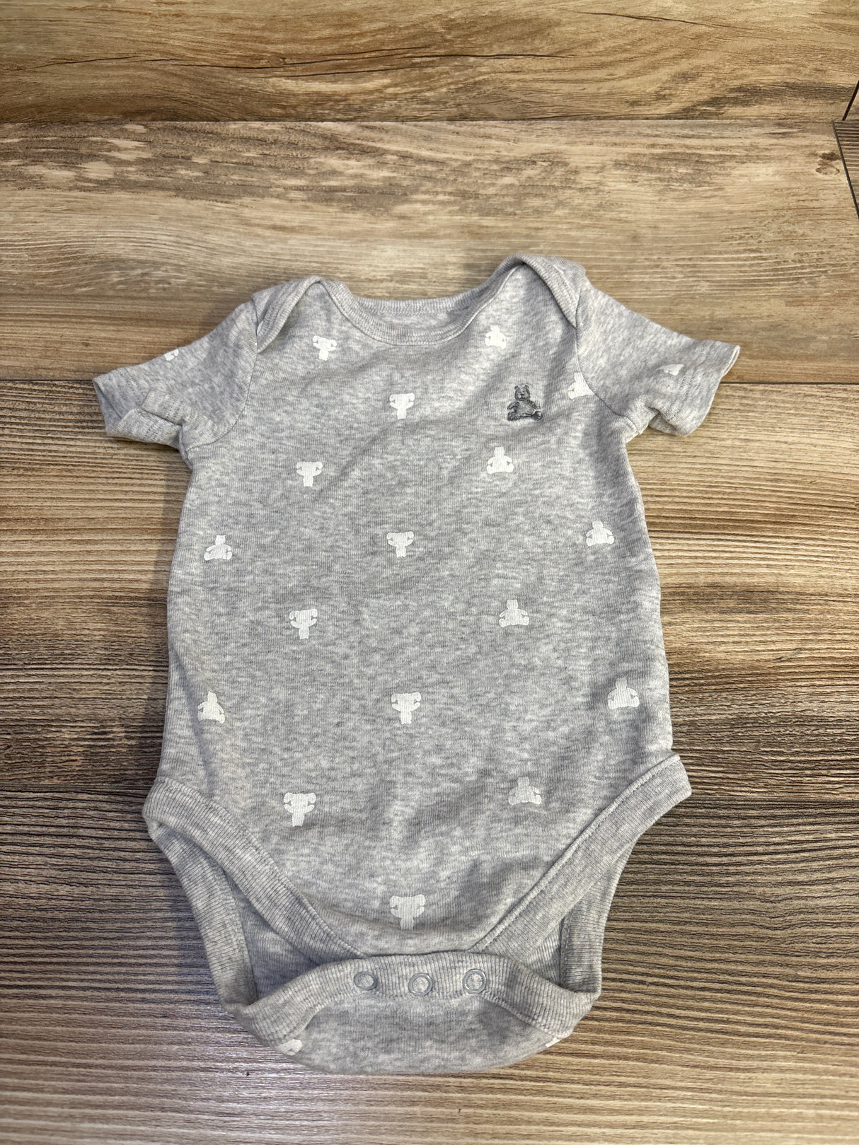 Baby Gap Bear Bodysuit Grey sz 3-6m
