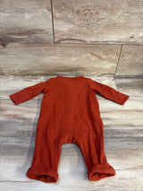 Cat & Jack Ribbed Button-Front Coverall Rust sz 3-6m