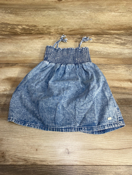 7 For All Mankind Smocked Chambray Dress sz 24m - Me n Mommy To Be