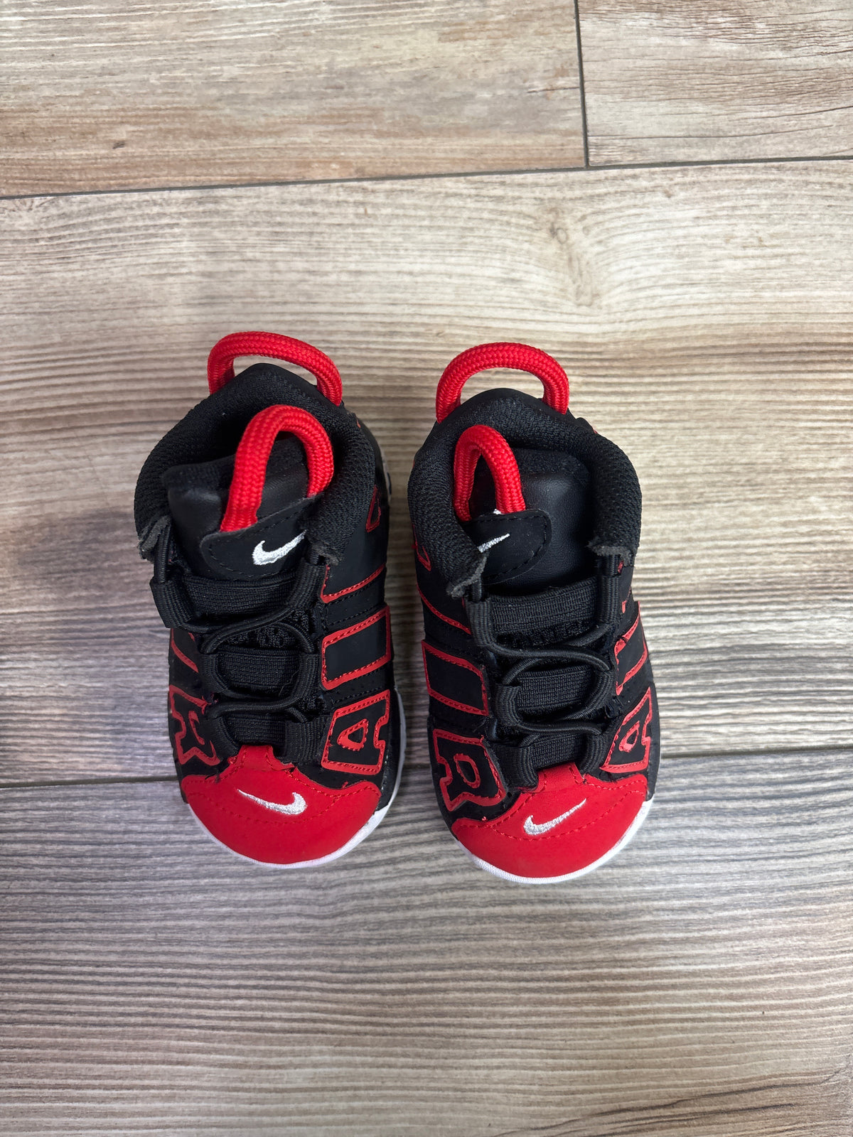 Nike Air More Uptempo TD 'Red Toe' Sneakers sz 4c