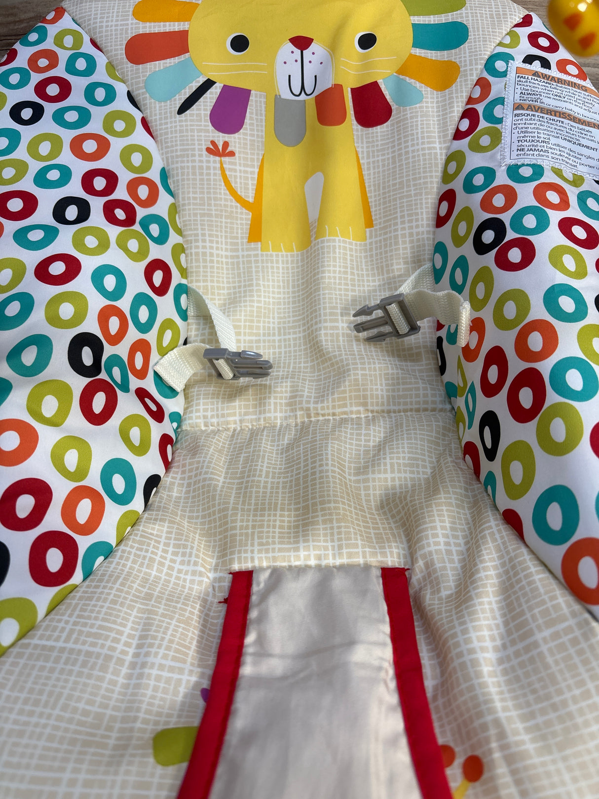Bright Starts Portable Baby Bouncer in Playful Pinwheels