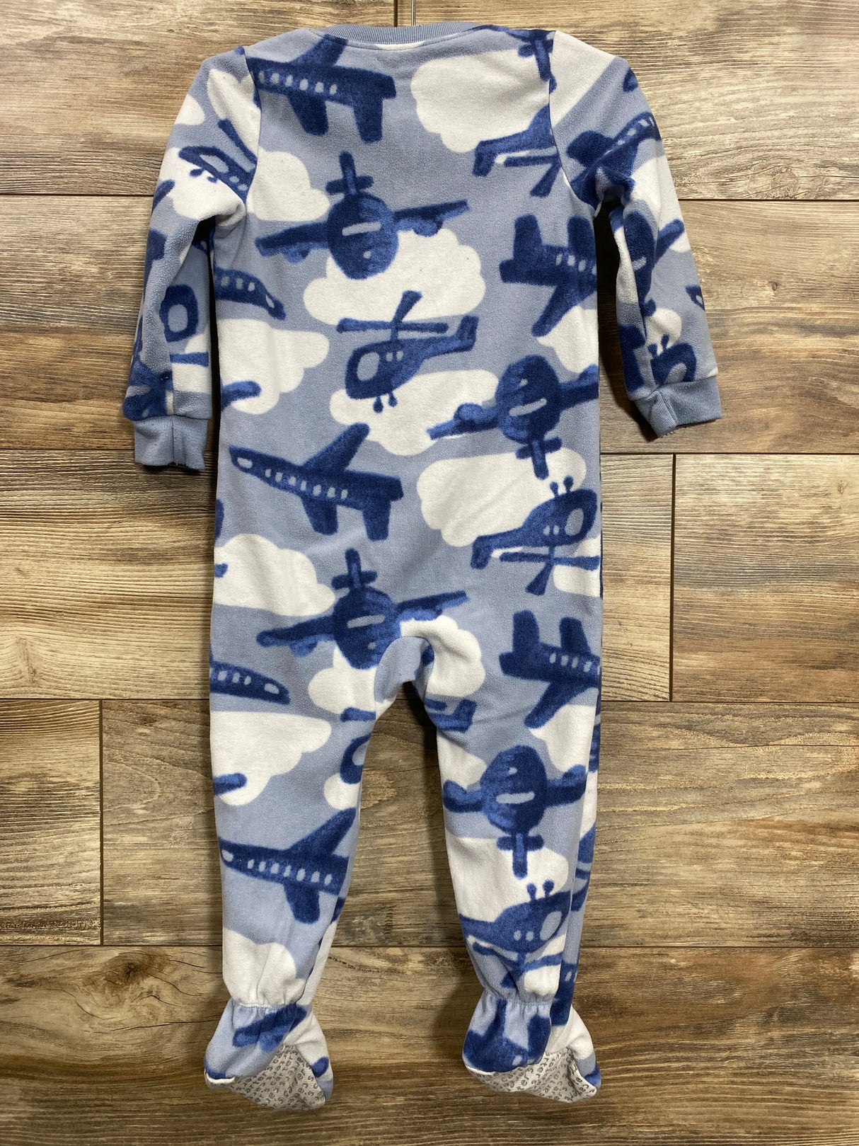 Carter's Airplane Blanket Sleeper Light Blue sz 2T